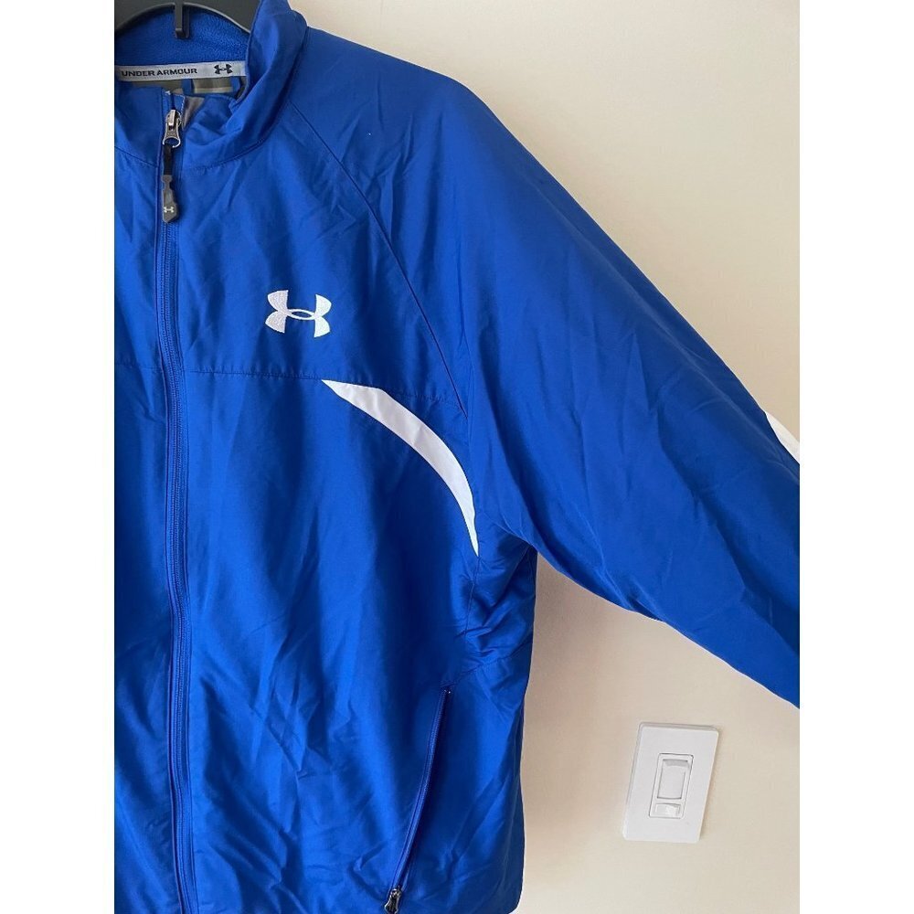 Under Armor Performance Jacket Medium Blue 100% P… - image 3
